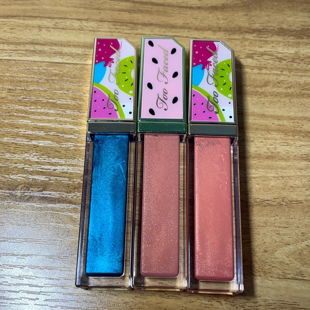 Set of 3 lip brand new Too Faced.